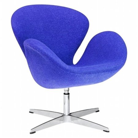 FINE MOD IMPORTS Fine Mod Imports FMI1140-blue Swan Chair Fabric; Blue FMI1140-blue